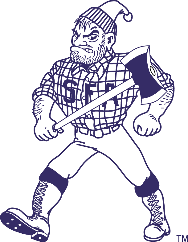 Stephen F. Austin Lumberjacks 2012-2019 Mascot Logo diy DTF decal sticker